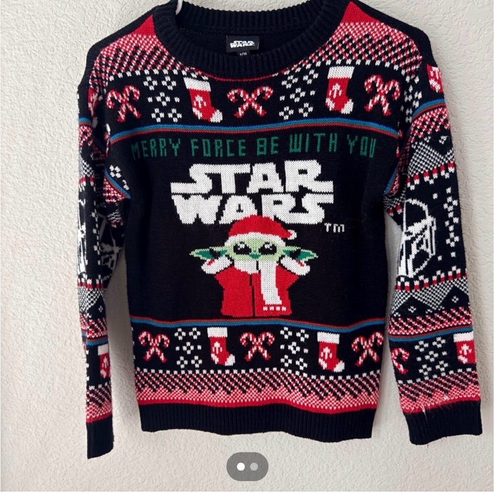 Star Wars Black and Red Christmas  Sweater for Kid